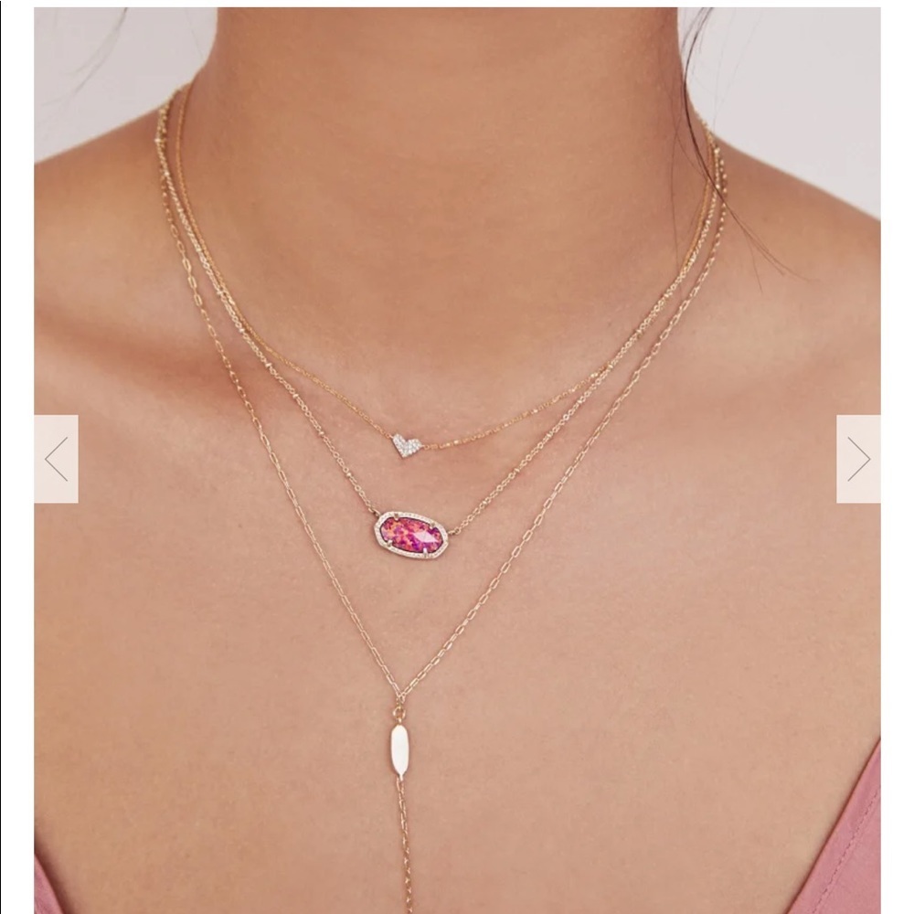 KENDRA SCOTT Elisa Satellite Midnight Kyocera Opal Necklace - Picture 9 of 9
